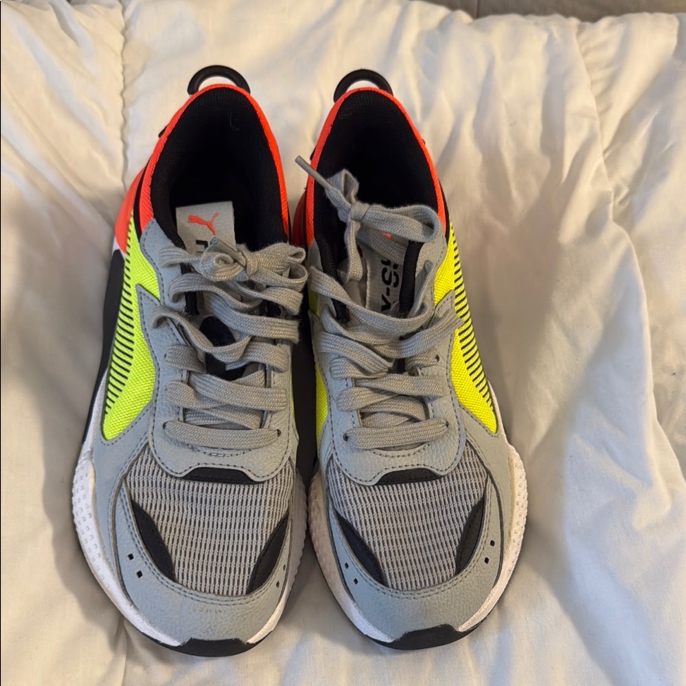 Puma Kids Shoes - Gray and Yellow